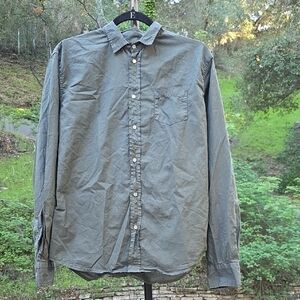 NEW $228 FRANK EILEEN MEN'S LUKE ARMY GREEN COTTON SHIRT XXS